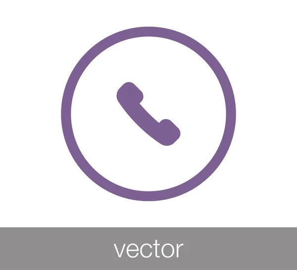 Telefone Flat Icon. — Vetor de Stock