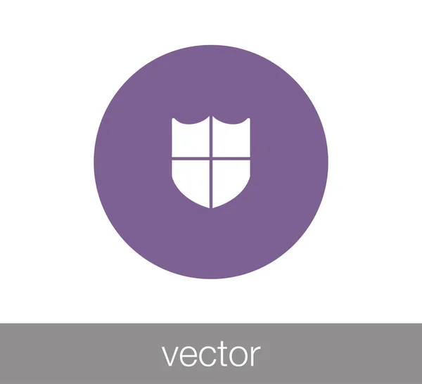 Escudo icono web — Vector de stock