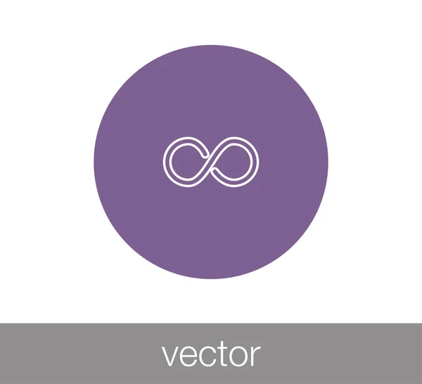 Icono de símbolo infinito — Vector de stock