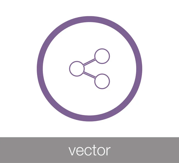 Icono de concepto de red social . — Vector de stock