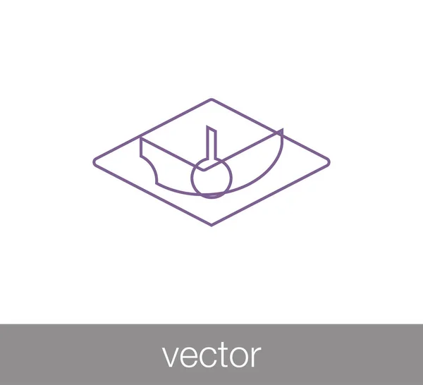 Значок лабораторного оборудования — стоковый вектор