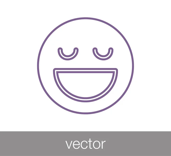Emoticon pictogram. gezicht pictogram — Stockvector