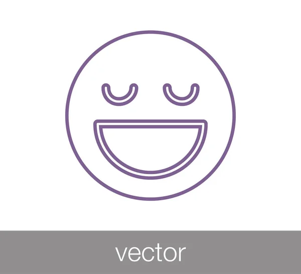 Emoticon-Symbol. Gesichtssymbol — Stockvektor