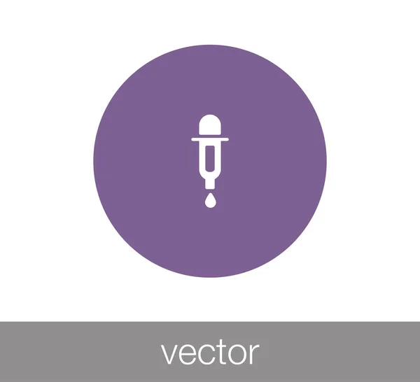 Pipeta icono web — Vector de stock