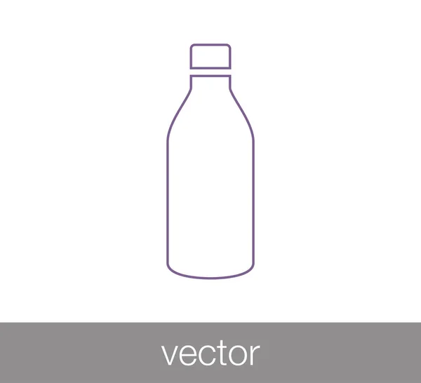 Flaske flad ikon – Stock-vektor