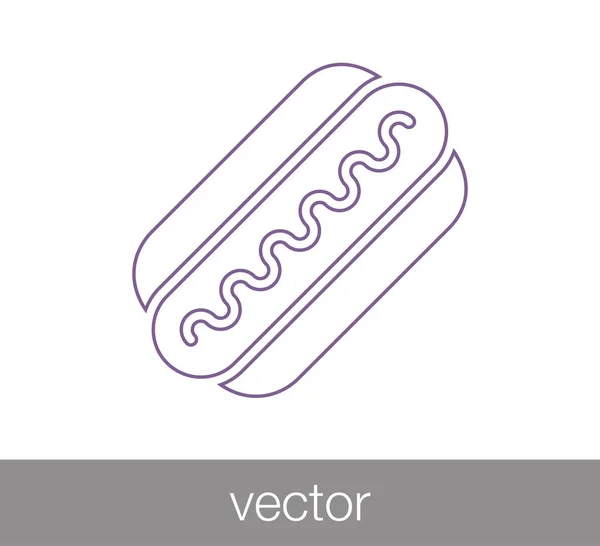 热狗简单图标 — 图库矢量图片