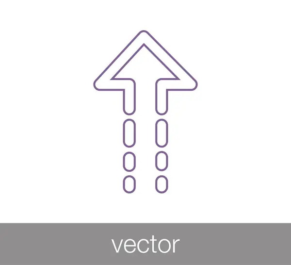 Subir icono de símbolo — Vector de stock