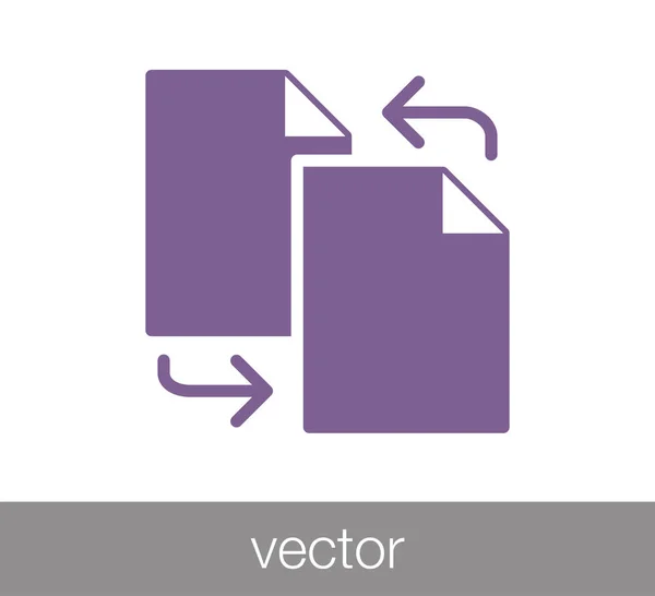 Copiar archivo Icono . — Vector de stock