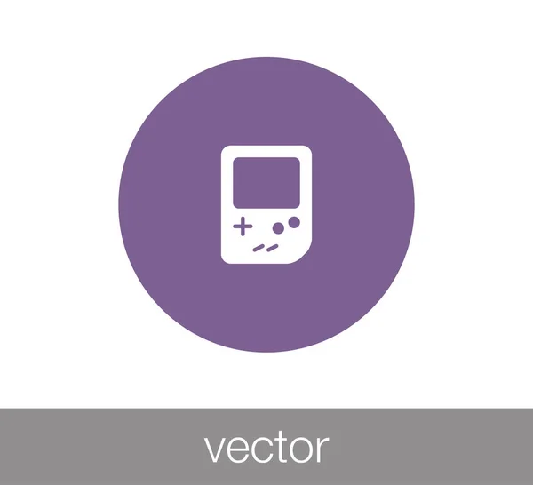 Icono de consola de juegos . — Vector de stock