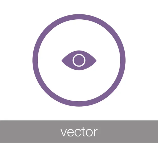 Ikona webové oko. — Stockový vektor