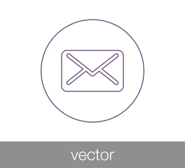 Elektronikus levél ikon illusztráció. — Stock Vector