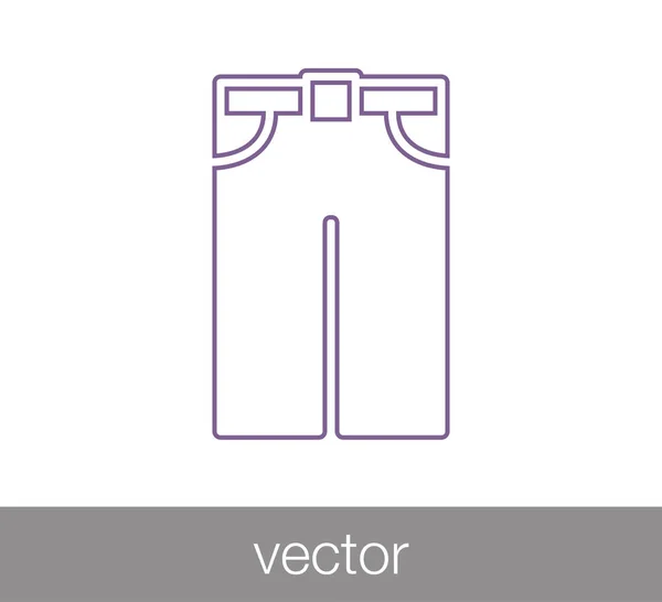 Hombre pantalones icono — Vector de stock