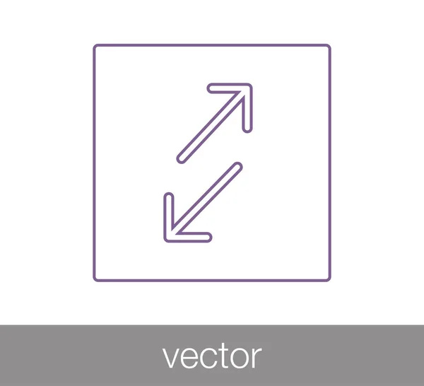 Transferência ícone plano —  Vetores de Stock