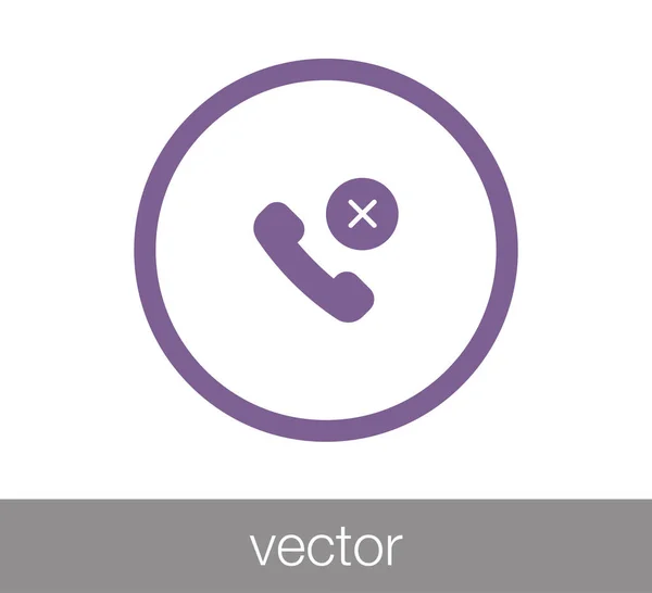 Telefone Flat Icon. —  Vetores de Stock