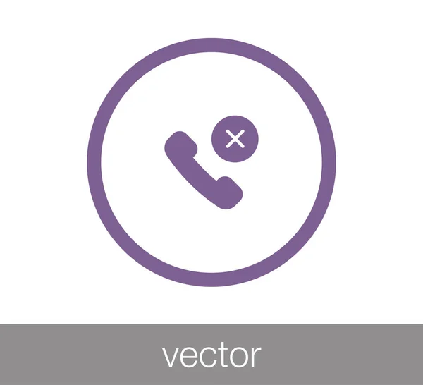 Teléfono Icono plano. — Vector de stock