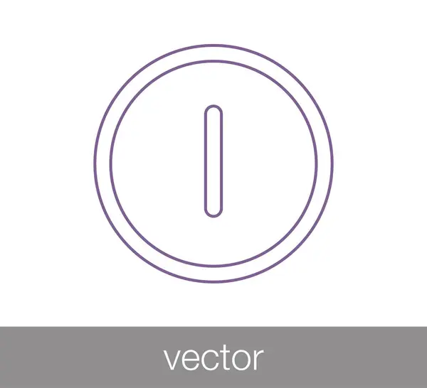 Power szimbólum ikon — Stock Vector