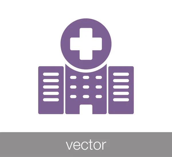 Hospital web icon . — стоковый вектор