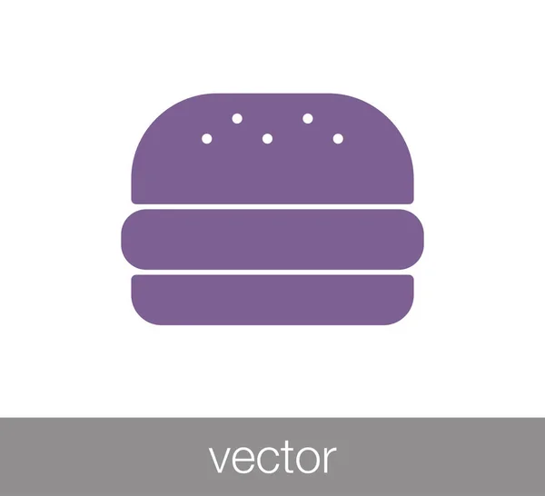 Burger-Flach-Symbol — Stockvektor