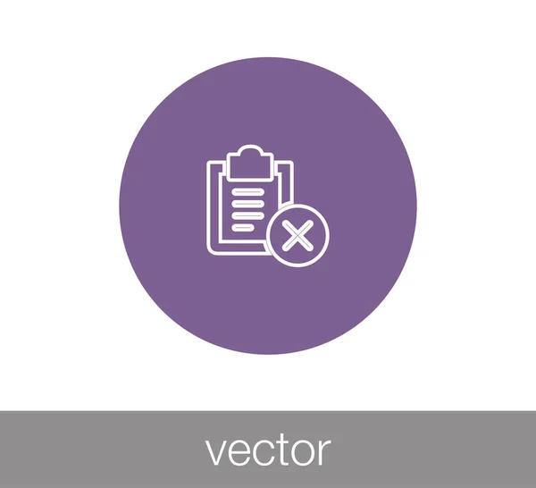 Checkliste flaches Symbol — Stockvektor