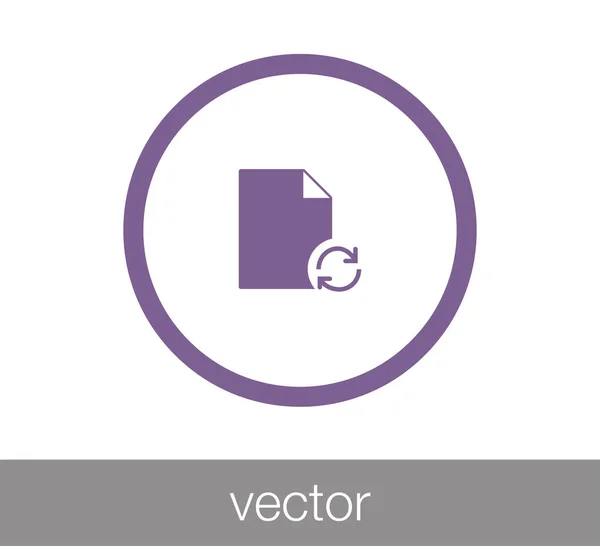 Recharger l'icône du fichier . — Image vectorielle