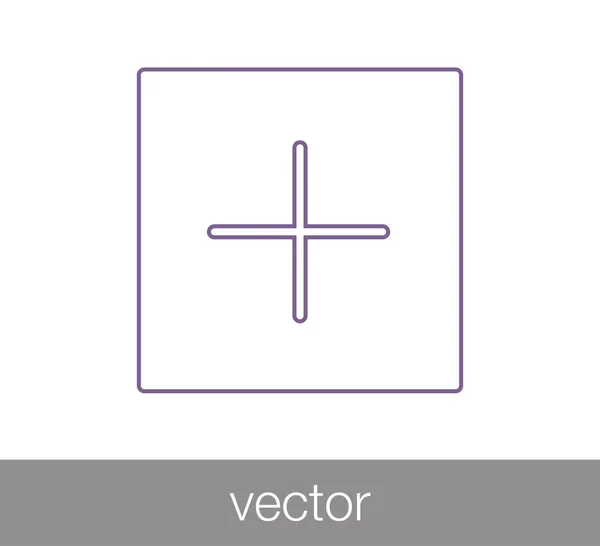 Añadir icono con símbolo más — Vector de stock