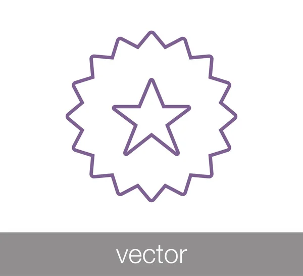 Eenvoudige sterpictogram — Stockvector