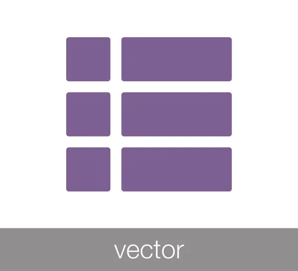 Server-Flat-Symbol — Stockvektor