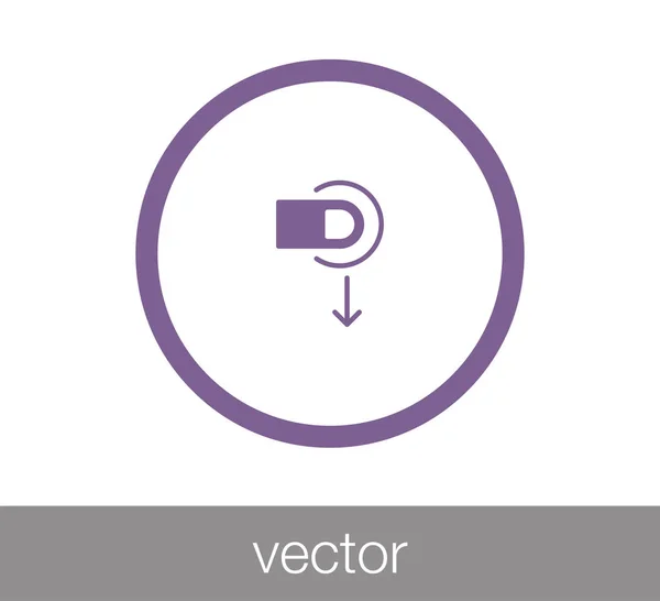 Toca el icono del gesto — Vector de stock