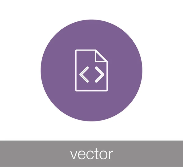 Kódování souboru ikonu — Stockový vektor