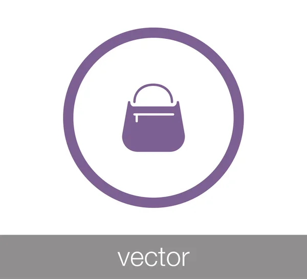 Icono del bolso de mano — Vector de stock