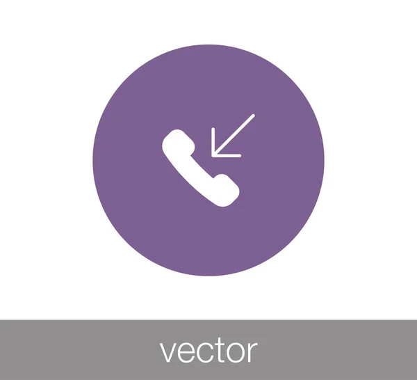 Telefone Flat Icon. — Vetor de Stock