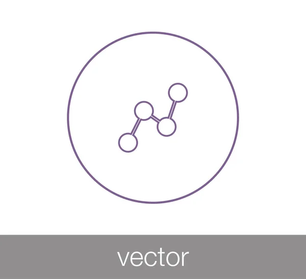 Ícone de rede hierárquica — Vetor de Stock