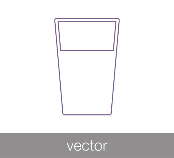 Icono de vaso de agua — Vector de stock