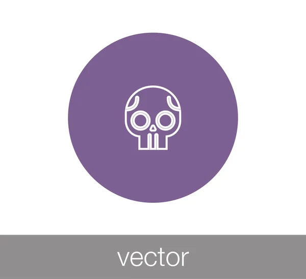 Skeleton head icon — Stock Vector