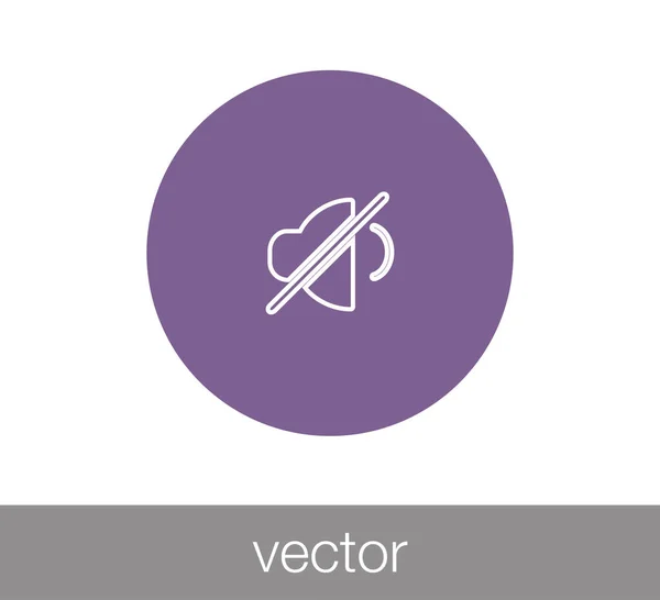 Icono de volumen mudo — Vector de stock