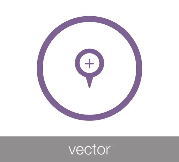 Icono del pin de navegación — Vector de stock