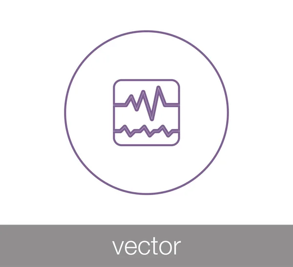 Herzschlag-Ikone — Stockvektor