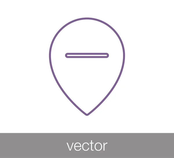 Icono del pin de navegación — Vector de stock