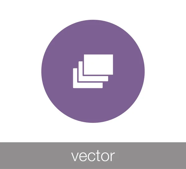Ícone web de projeção — Vetor de Stock