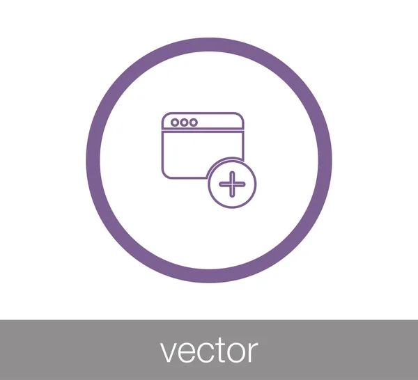 Janela ou ícone de programação — Vetor de Stock