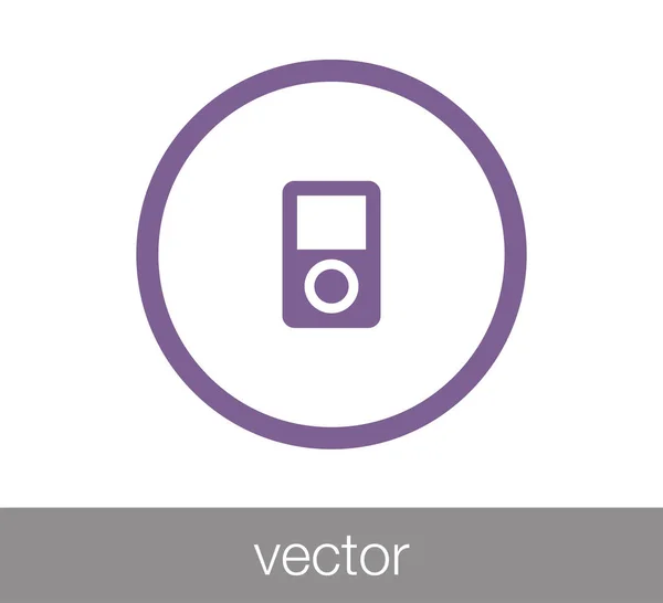 Icono del reproductor Mp-3 — Vector de stock