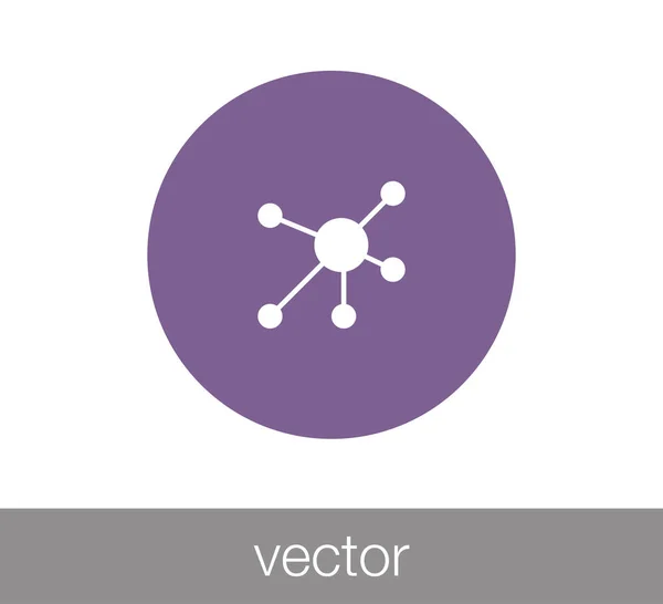 Icône réseau Hiérarchie — Image vectorielle
