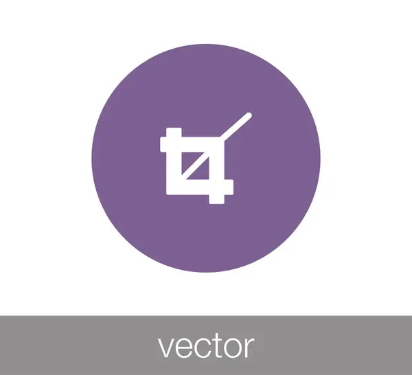 Recortar icono web — Vector de stock