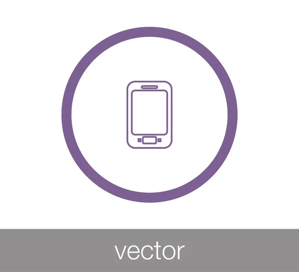 Teléfono Icono plano. — Vector de stock