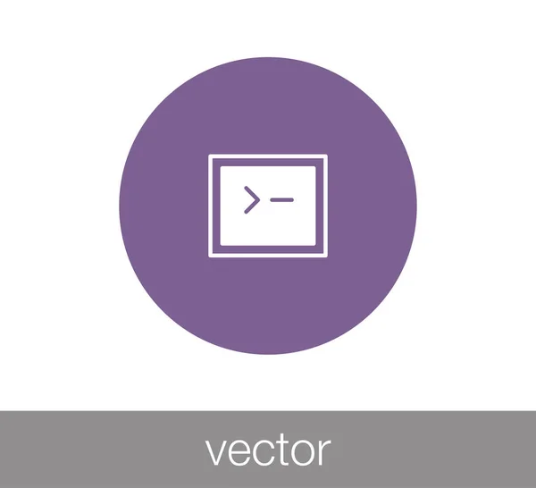 Ventana o icono de programación — Vector de stock