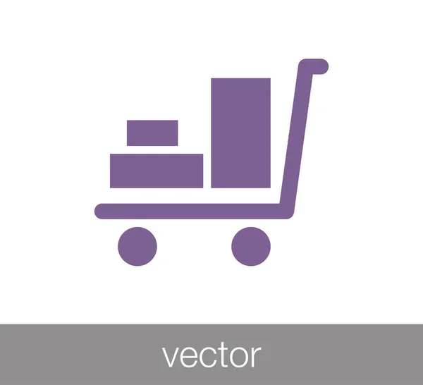 Shopping cart icon — Stock Vector