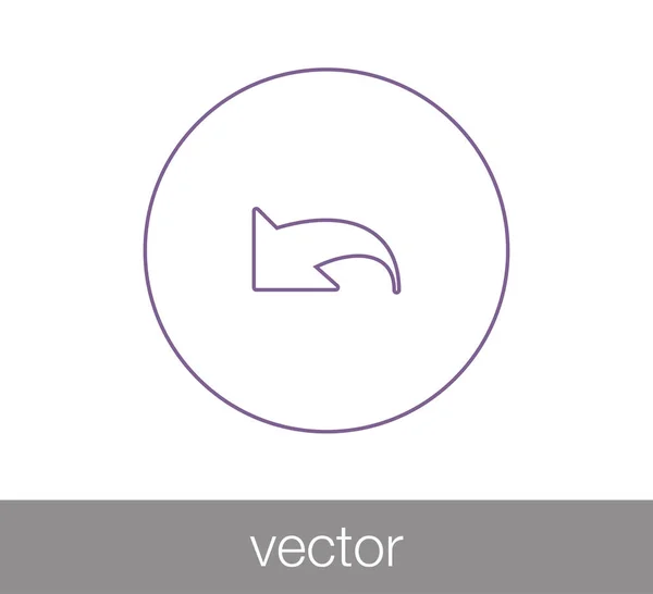 Icono de respuesta de correo electrónico — Vector de stock