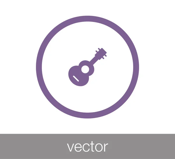 Icono web de guitarra — Vector de stock