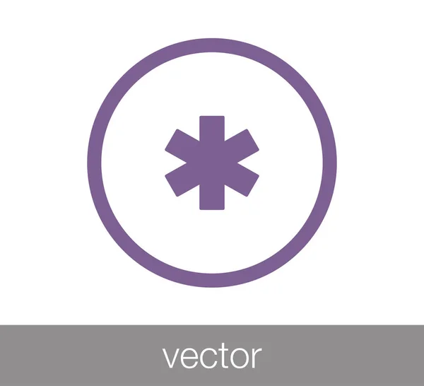 Orvosi jele ikon. — Stock Vector
