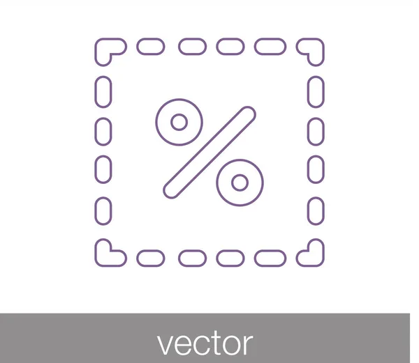 Percent icon. Sales icon. — Stock Vector